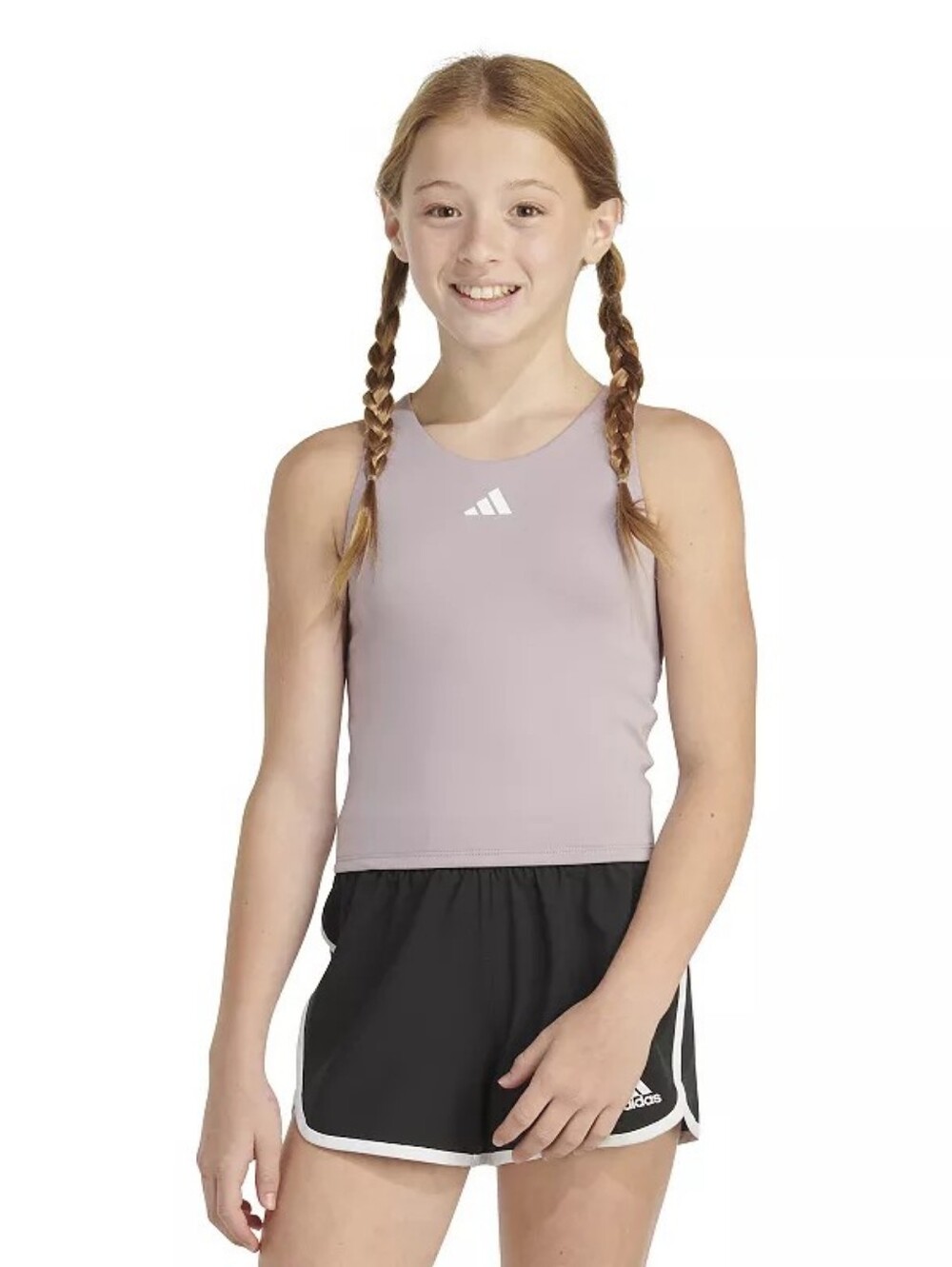 NWT! Adidas Big Girls Purple Aeroready Exercise Training Top